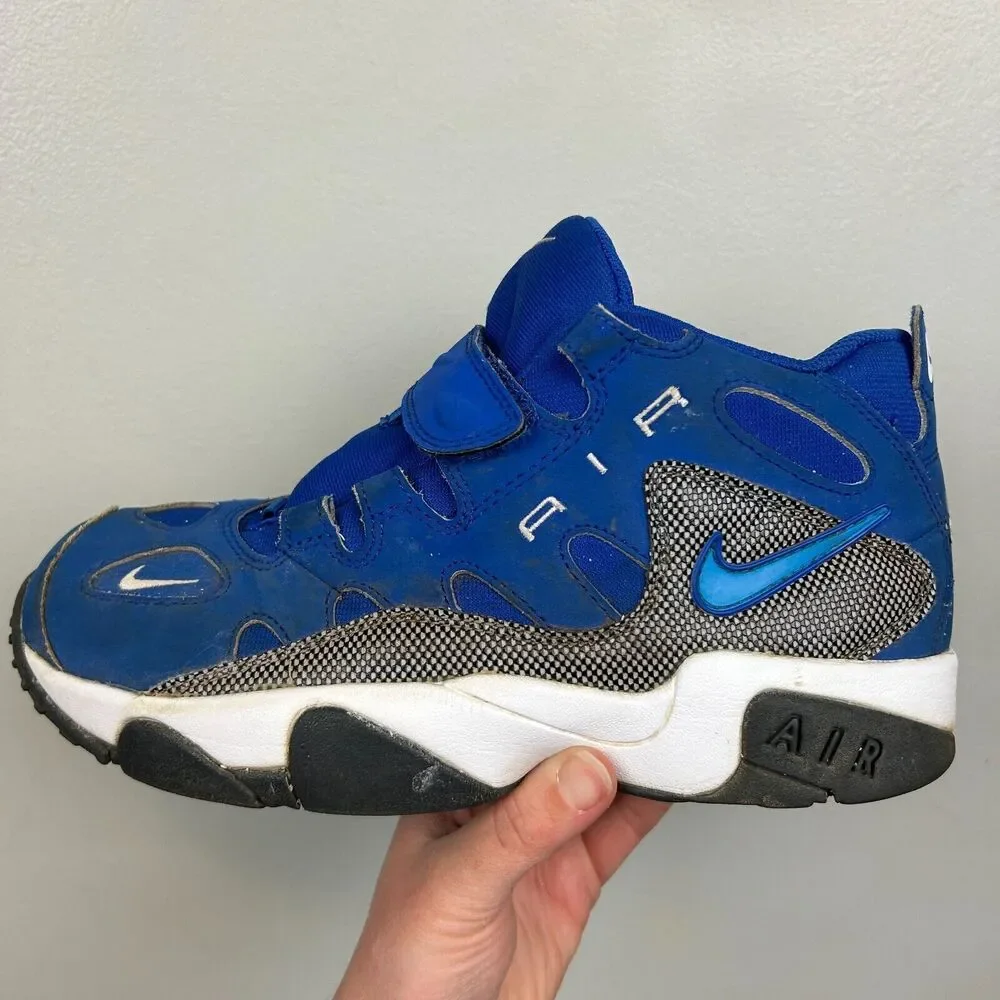 Nike shoes youth 7Y blue lace strap air turf raider 599812-400 NEEDS LACES‎ READ
